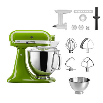 KitchenAid 4,8 L 5KSM175 Artisan Küchenmaschine Cookielover mit Fleischwolf+Spritzgebäckvorsatz