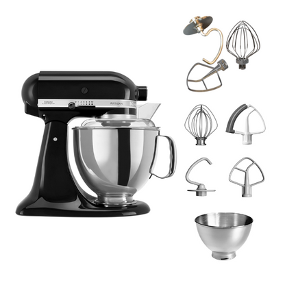 KitchenAid 4,8 L 5KSM175 Artisan Küchenmaschine Tschimmlover mit Tschimmhook Rührelementen