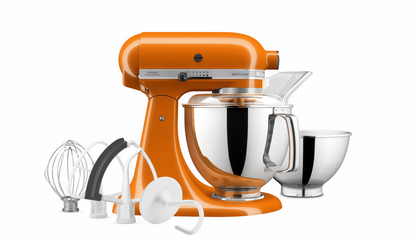 KitchenAid 4,8 L 5KSM175 Artisan Küchenmaschine Allrounderset mit Gemüseschneider+Fleischwolf+Spritzge