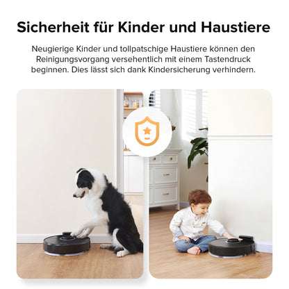 Roborock Q7 Max Saugroboter und Wischmopp mit 4200 Pa Saugleistung.