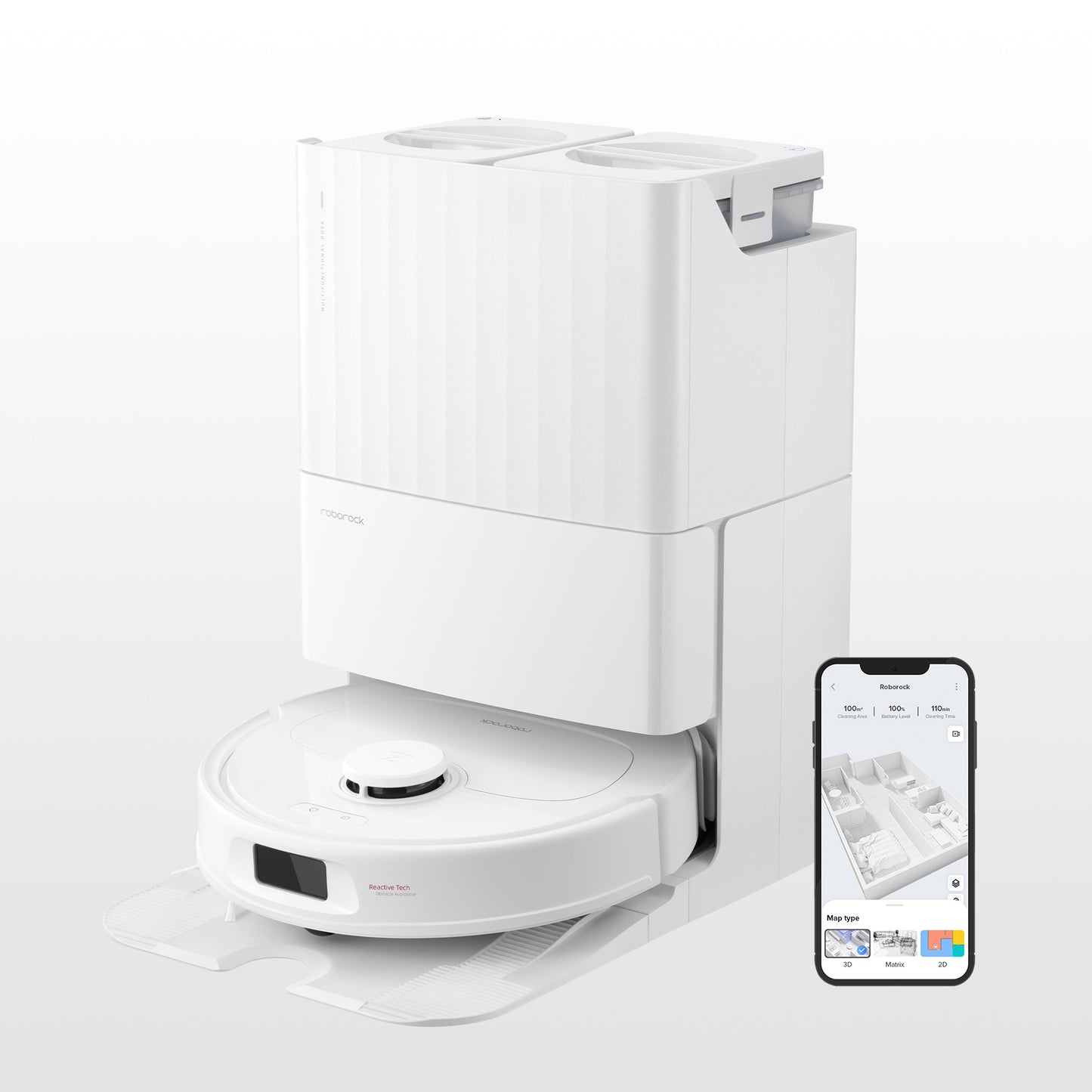 Roborock Qrevo S Saugroboter mit Multifunktions-Dockingstation