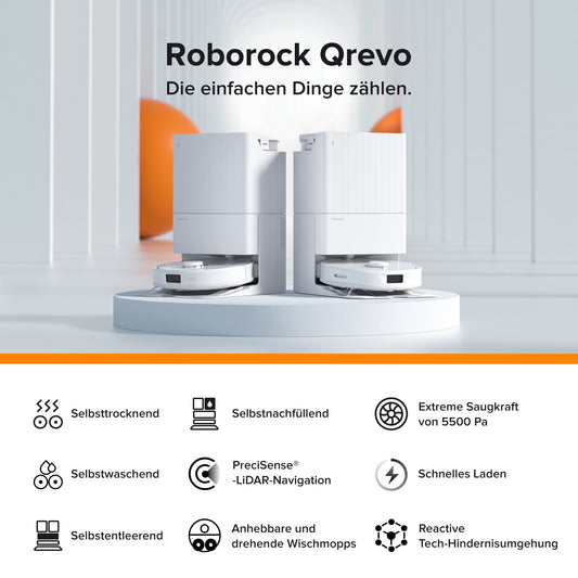 Roborock Qrevo Saugroboter mit Multifunktions-Dockingstation