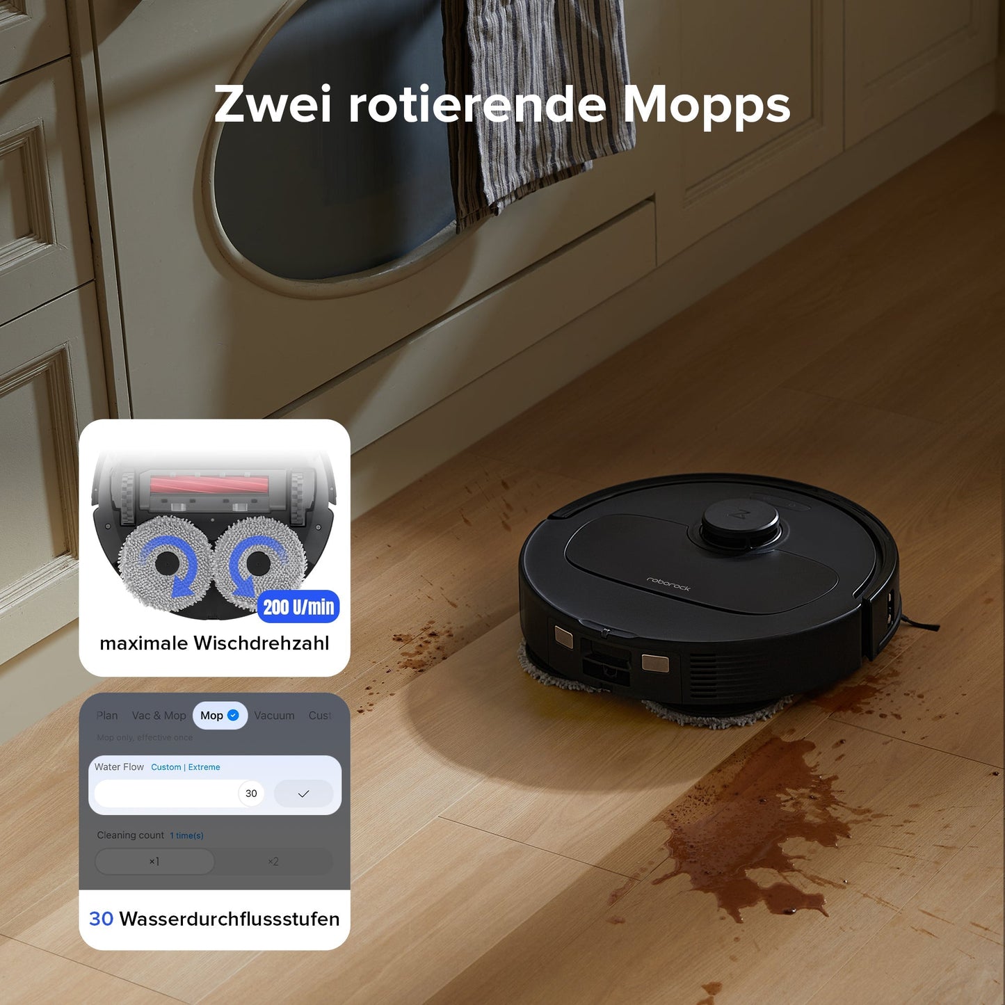 Roborock Qrevo S Saugroboter mit Multifunktions-Dockingstation
