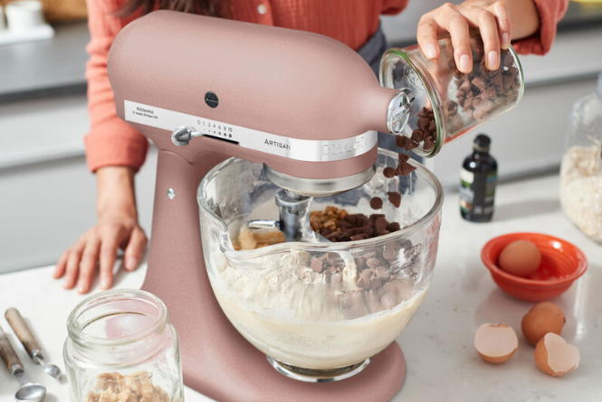 KitchenAid 4,8 L 5KSM185 Artisan Küchenmaschine Flexiset Artisan + Flexirührer