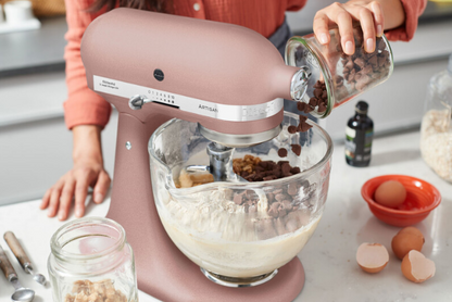 KitchenAid 4,8 L 5KSM185 Artisan Küchenmaschine Flexiset Artisan + Flexirührer