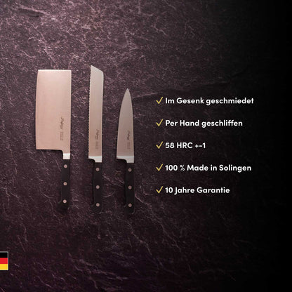 Brotmesser 21 cm, handgeschmiedet in Solingen