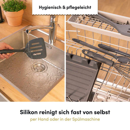 Pfannenwender XXL mit robustem Edelstahlkern
