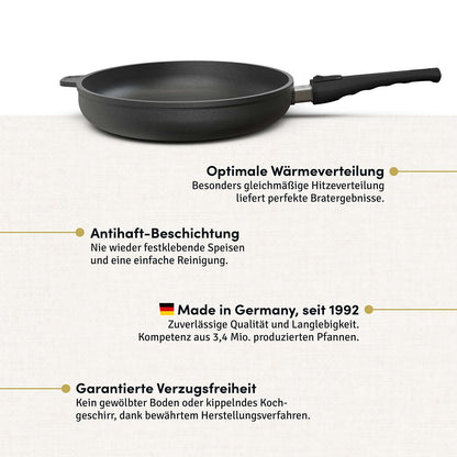 Schnitzelpfanne I Fischpfanne oval 38x28 cm I Deckel optional