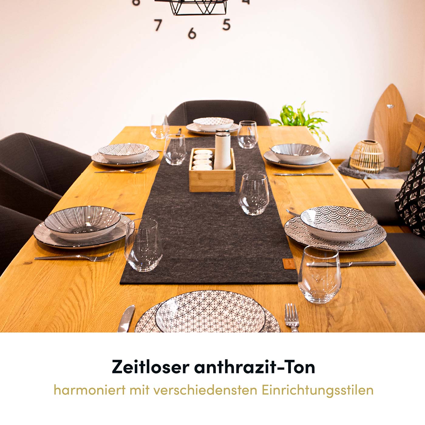 Eleganter Tischläufer 100x30 cm oder 150x40 cm