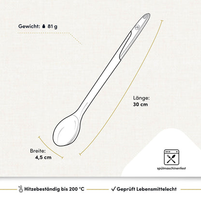 Kochlöffel mit robustem Edelstahlkern