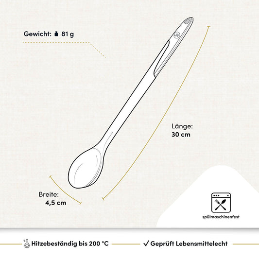 Kochlöffel mit robustem Edelstahlkern