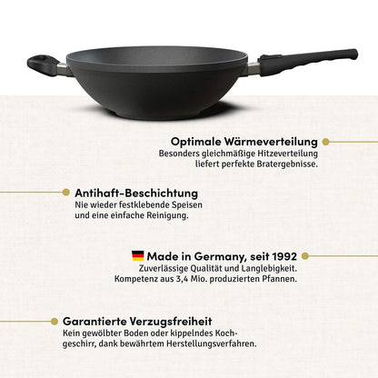 Wokpfanne Ø 32 cm I Deckel optional